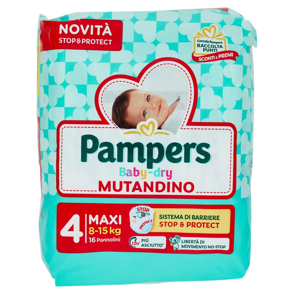 Pampers Baby-dry Mutandino Maxi 16 pz